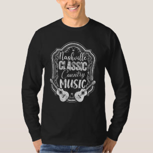 Nashville Classic Country Music Tennessee Guitar P T-Shirt