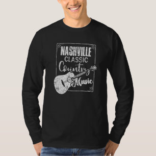 Nashville Classic Country Music Tennessee Guitar P T-Shirt
