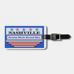 Nashville Country Music Ground Zero Luggage Tag