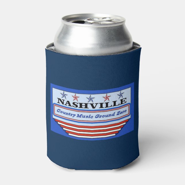 Nashville Country Music GZ Can Cooler (Can Front)