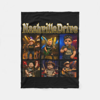 Nashville Drive Baby Characters  Fleece Blanket