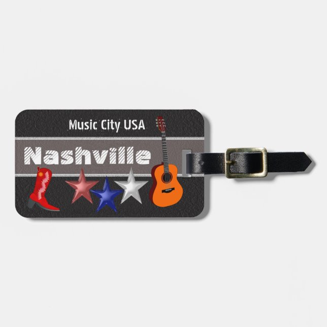 Nashville - étiquette bagage (Devant horizontal)