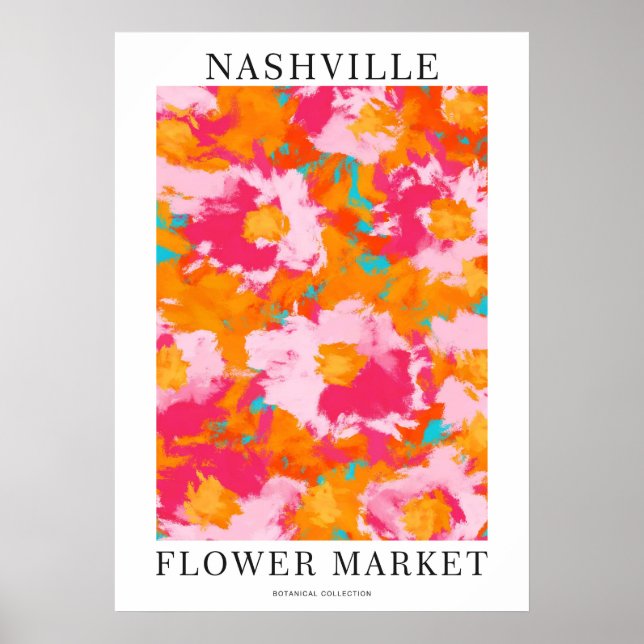 Nashville Flower Market Poster (Front)
