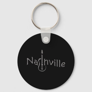 nashville gold tone keychain