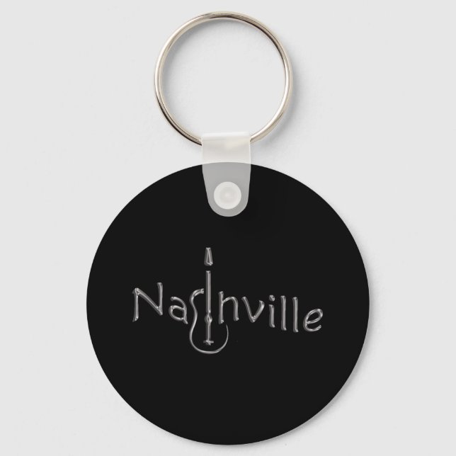 nashville gold tone keychain (Front)