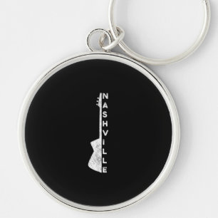 Nashville Guitar Country Music Lovers Gifts Keychain