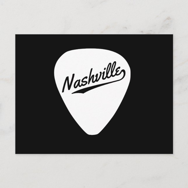 Nashville Guitar Pick Postcard (Front)