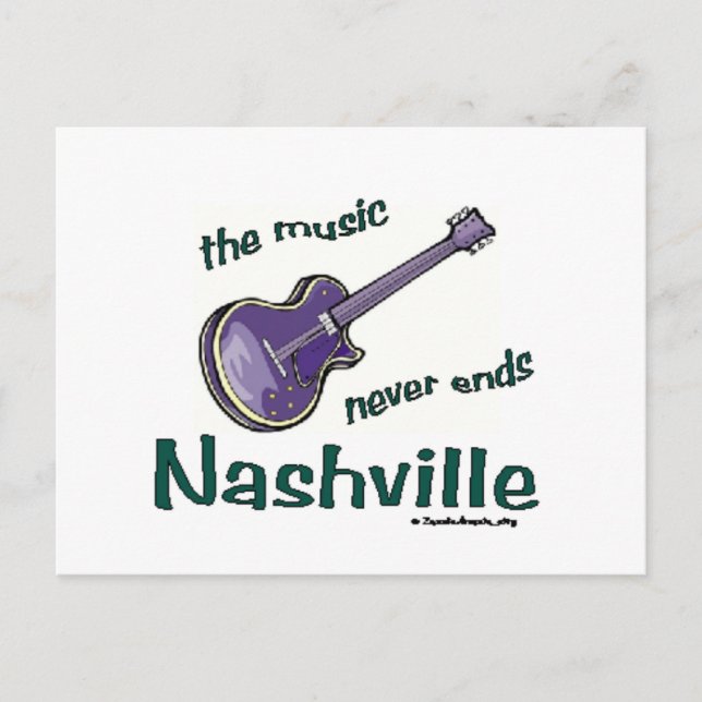 Nashville Guitar Postcard (Front)