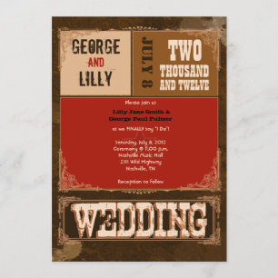 Nashville Invite:  Cherry Invitation