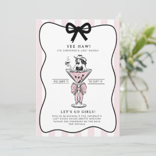 Nashville Last Rodeo Bachelorette Invitation