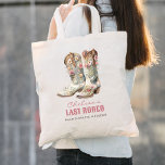 Nashville Last Rodeo Boots Bachelorette Party Tote Bag<br><div class="desc">Nashville Last Rodeo Boots Bachelorette Party tote bag is perfect for your Nash Bash! Adorable floral boots accent this bachelorette party favour.</div>