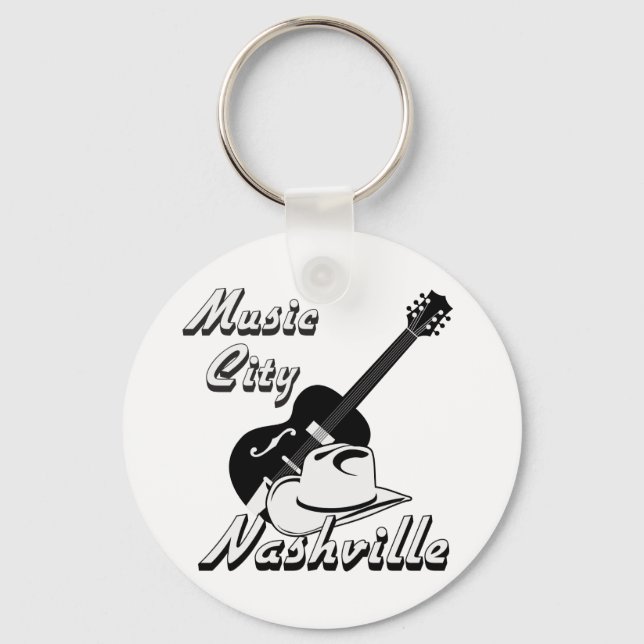 Nashville. Music city Keychain (Front)