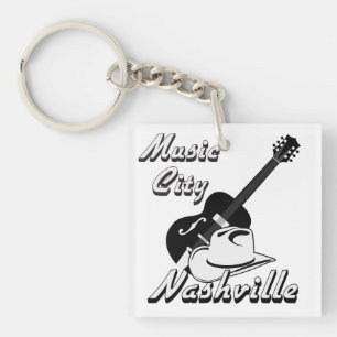 Nashville. Music city Keychain