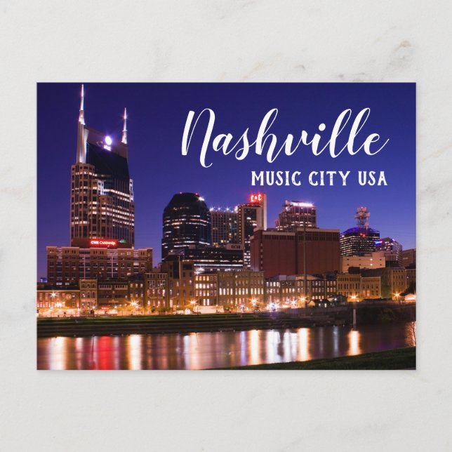 Nashville --- Music City USA Postcard (Front)