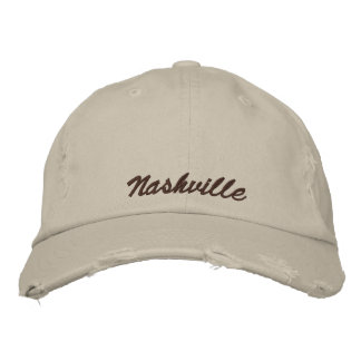 Nashville Music Notes Embroidered Hat