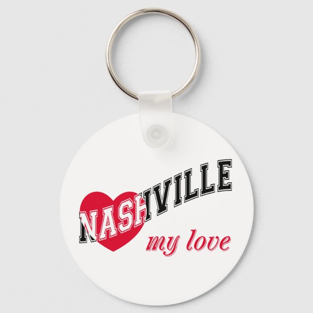 Nashville my love keychain (Front)