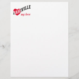 Nashville my love letterhead