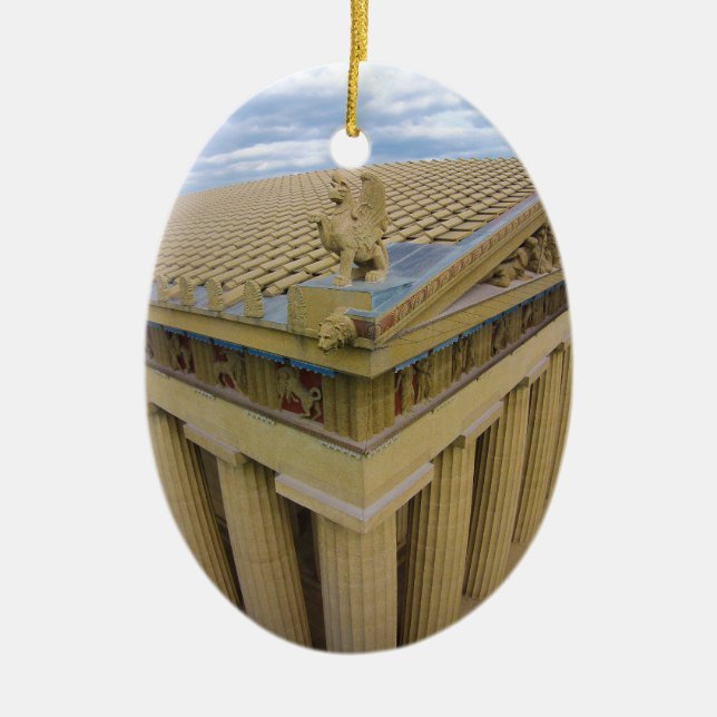 Nashville Parthenon Ceramic Ornament (Front)