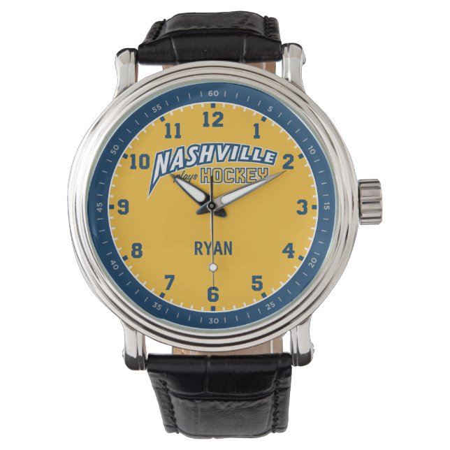 Nashville Plays Hockey 12 Hour Watch (Front)