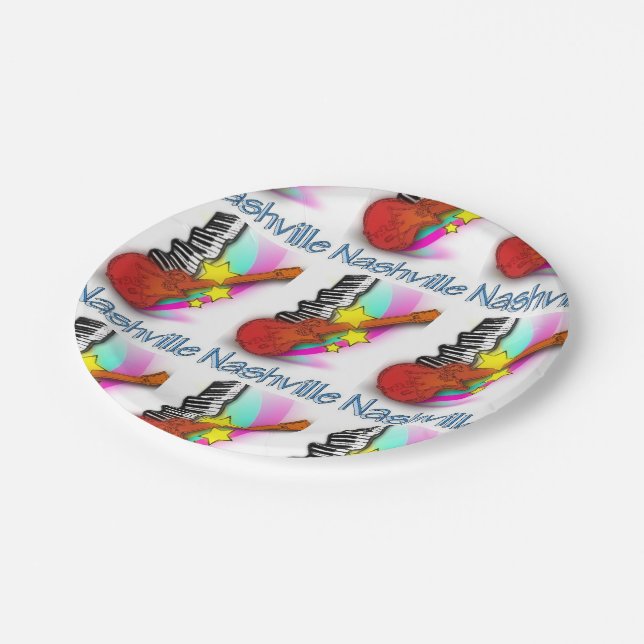 Nashville Rhythm Paper Plate (Angled)