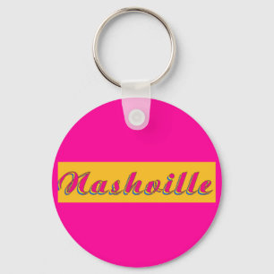 Nashville Script Keychain
