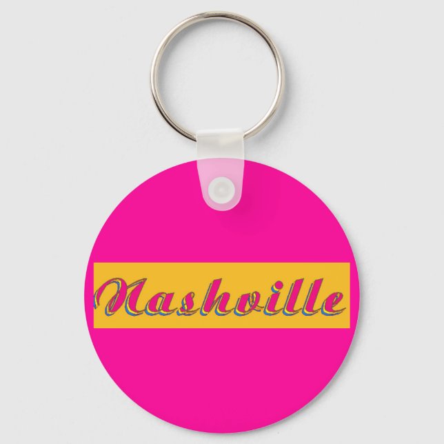 Nashville Script Keychain (Front)