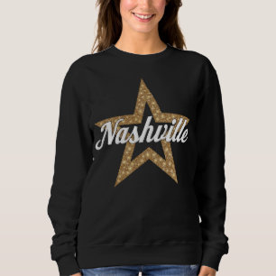 Nashville Script With Star (White Type) Sweatshirt