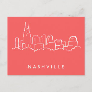 Nashville Skyline Postcard