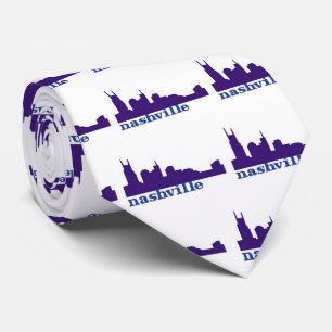 Nashville Skyline Purple Tie