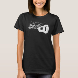 Nashville Skyline Tennessee Country Music Guitar P T-Shirt
