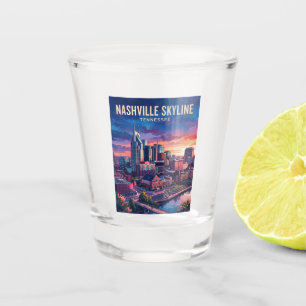 Nashville Skyline USA Shot Glass