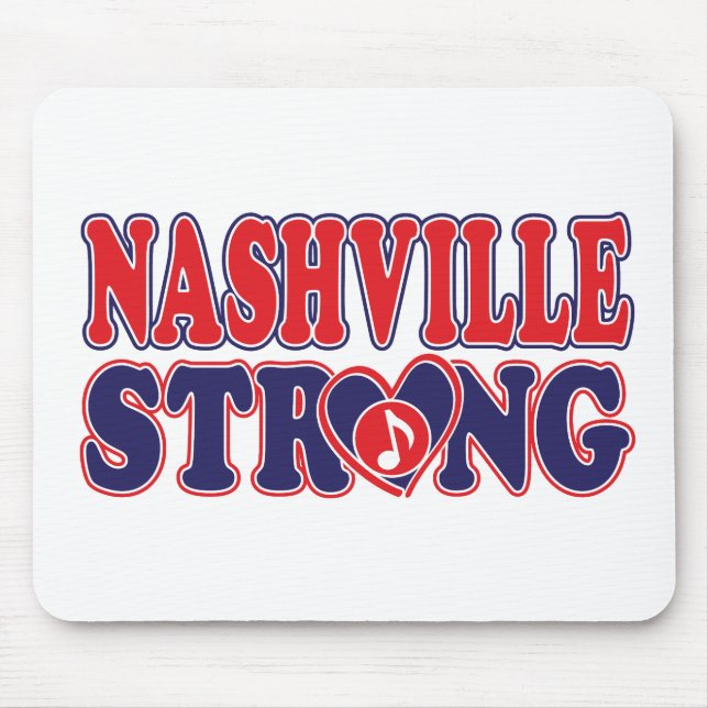 Nashville-Strong-Music-Note Mouse Pad (Front)