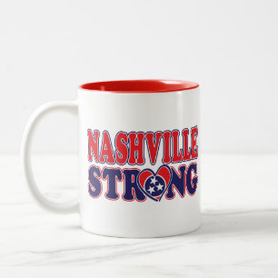 Nashville-Strong-Nashville-Flag Two-Tone Coffee Mug