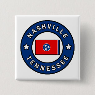 Nashville Tennessee 2 Inch Square Button