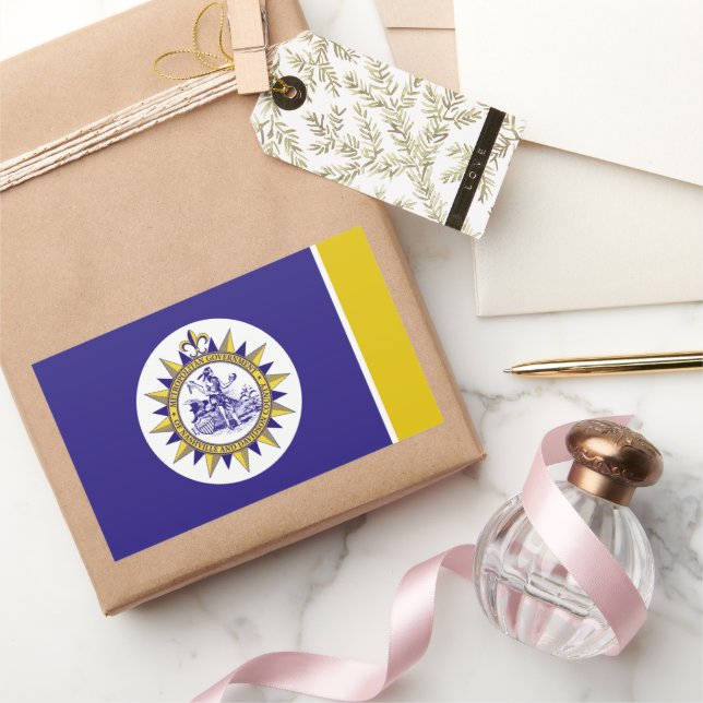 Nashville (Tennessee) City flag Sticker (Gifting)