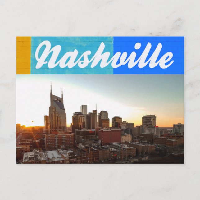 Nashville Tennessee City Scape Beautiful Postcard (Front)