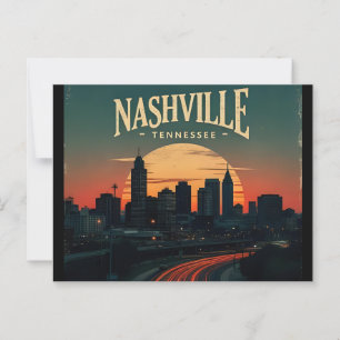 Nashville Tennessee City Skyline  Postcard