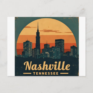 Nashville Tennessee City Skyline Postcard