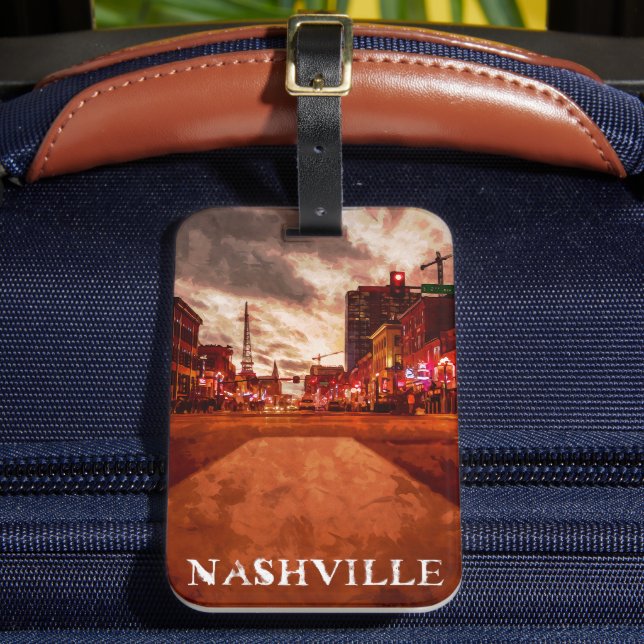Nashville Tennessee  City View Luggage Tag (Front Insitu 2)