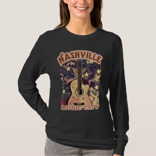 Nashville Tennessee Guitar Country Music City Guit T-Shirt
