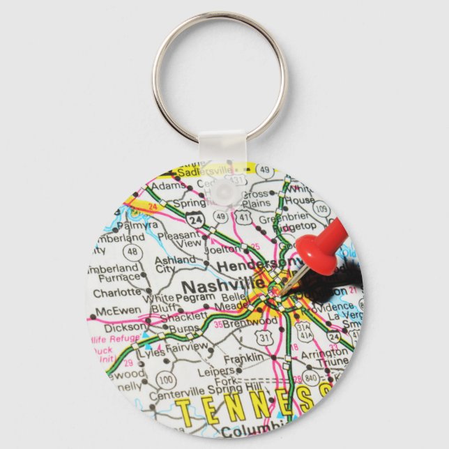 Nashville, Tennessee Keychain (Front)