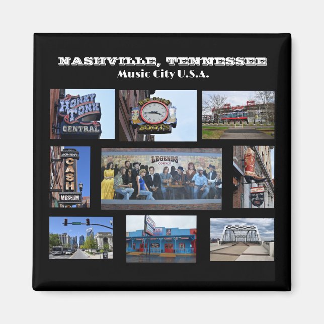 Nashville, Tennessee Magnet (Front)
