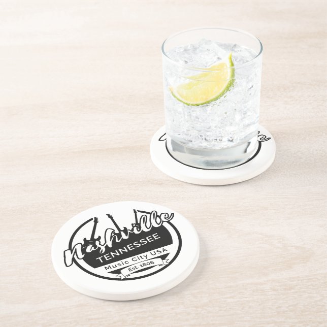 Nashville Tennessee Music City Backpack Coaster (Side)