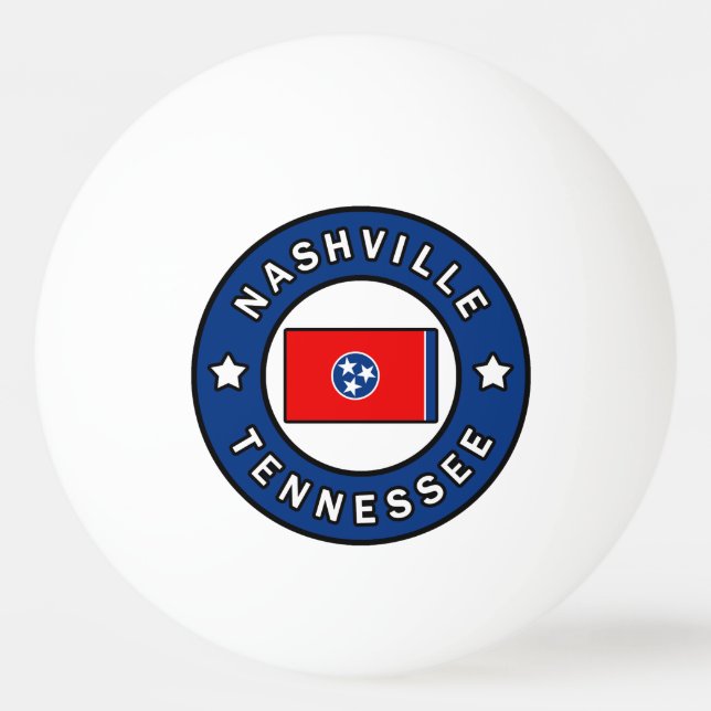 Nashville Tennessee Ping Pong Ball (Front)