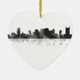 NASHVILLE, TENNESSEE SKYLINE CERAMIC ORNAMENT
