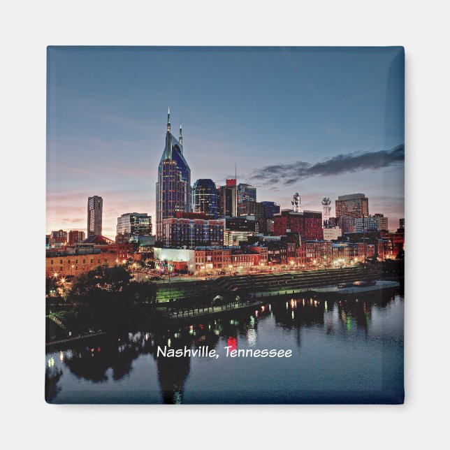 Nashville, Tennessee skyline Magnet (Front)