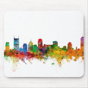 Nashville Tennessee Skyline Mouse Pad