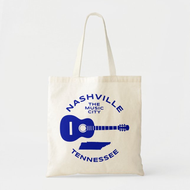 Nashville Tennessee The Music City Tote Bag (Front)