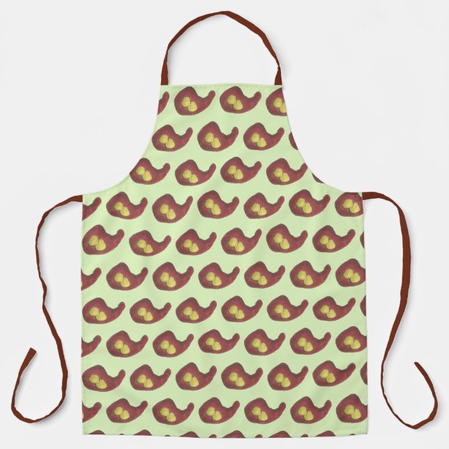 Nashville Tennessee TN Hot Chicken BBQ Leg Pickles Apron (Front)