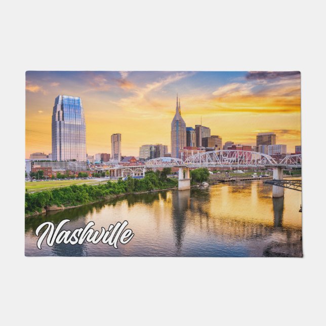 Nashville, Tennessee, USA Doormat (Front)